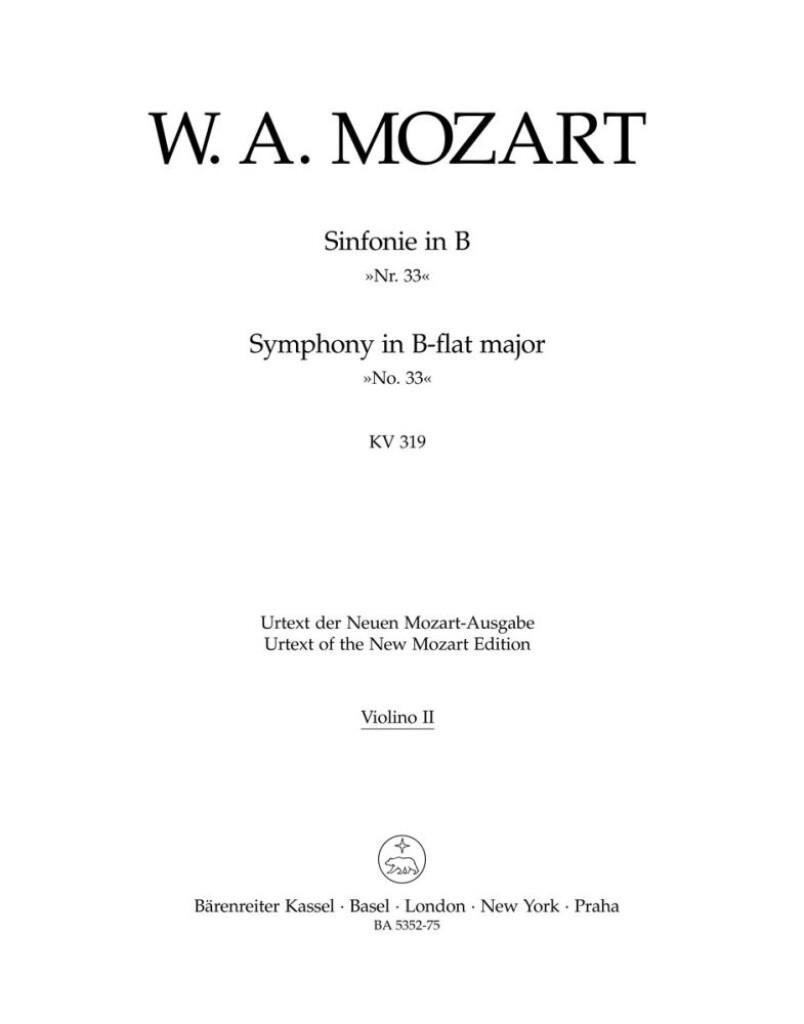 Symphony in Bb Major No. 33