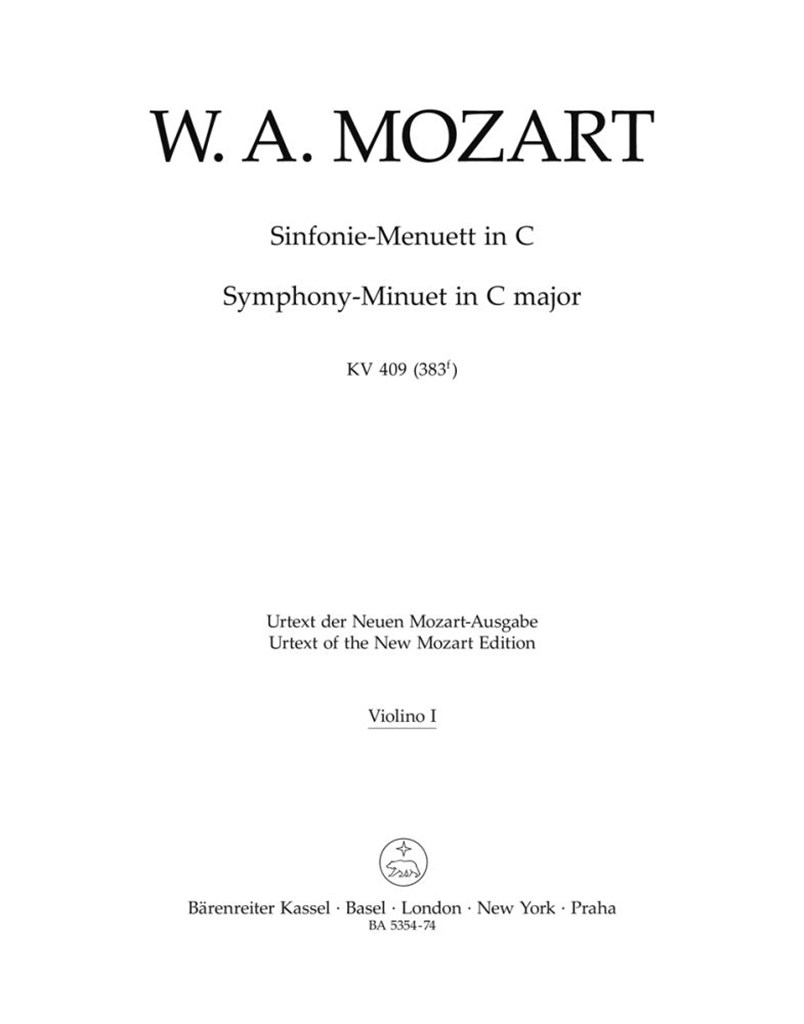 Symphony Minuet in C Major