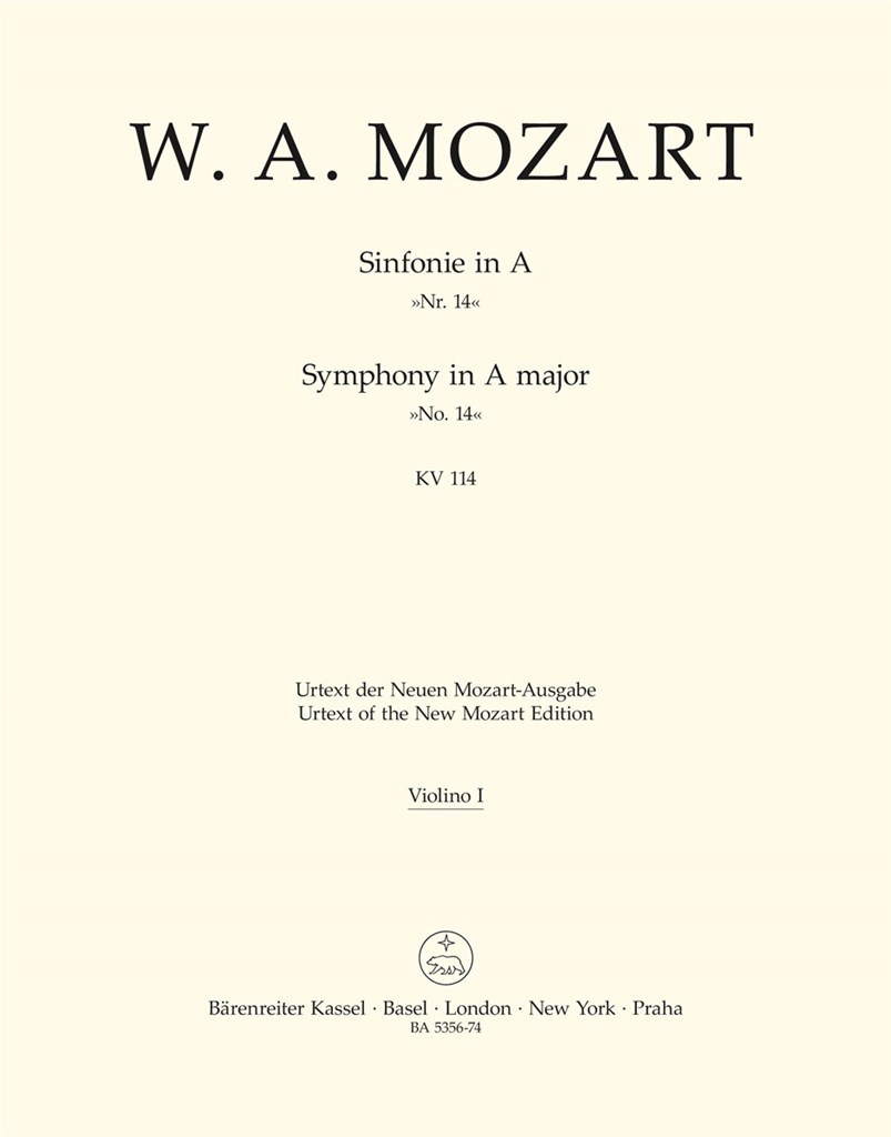 Symphony in A Major No. 14