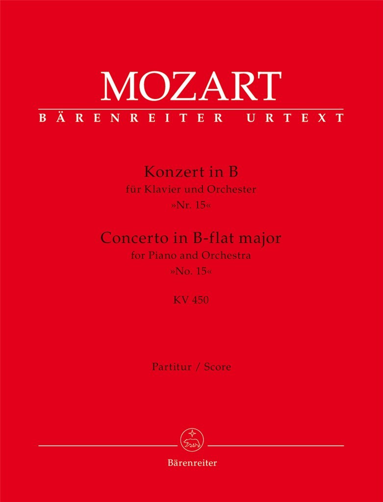 Concerto for Piano and Orchestra No. 15 in Bb major K. 450