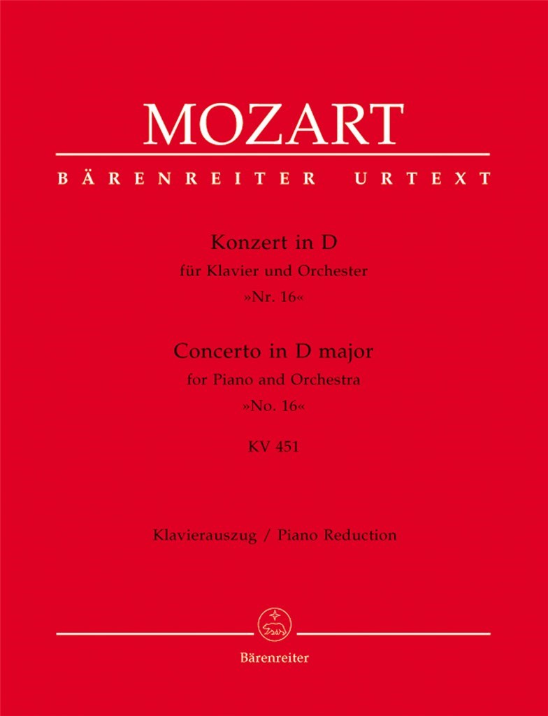 Concert 16 D KV451
