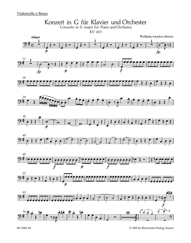 Concerto for Piano and Orchestra No. 17 in G major K. 45