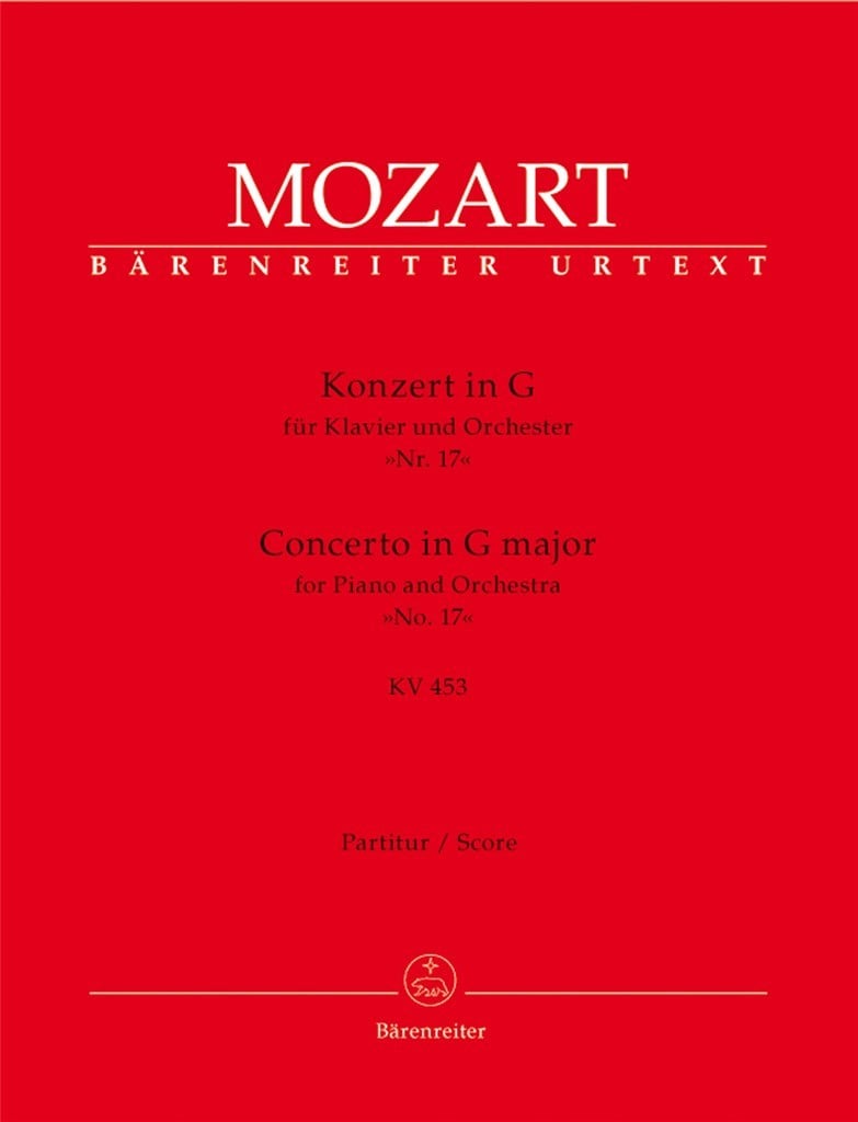 Concerto for Piano and Orchestra No. 17 in G major K. 453