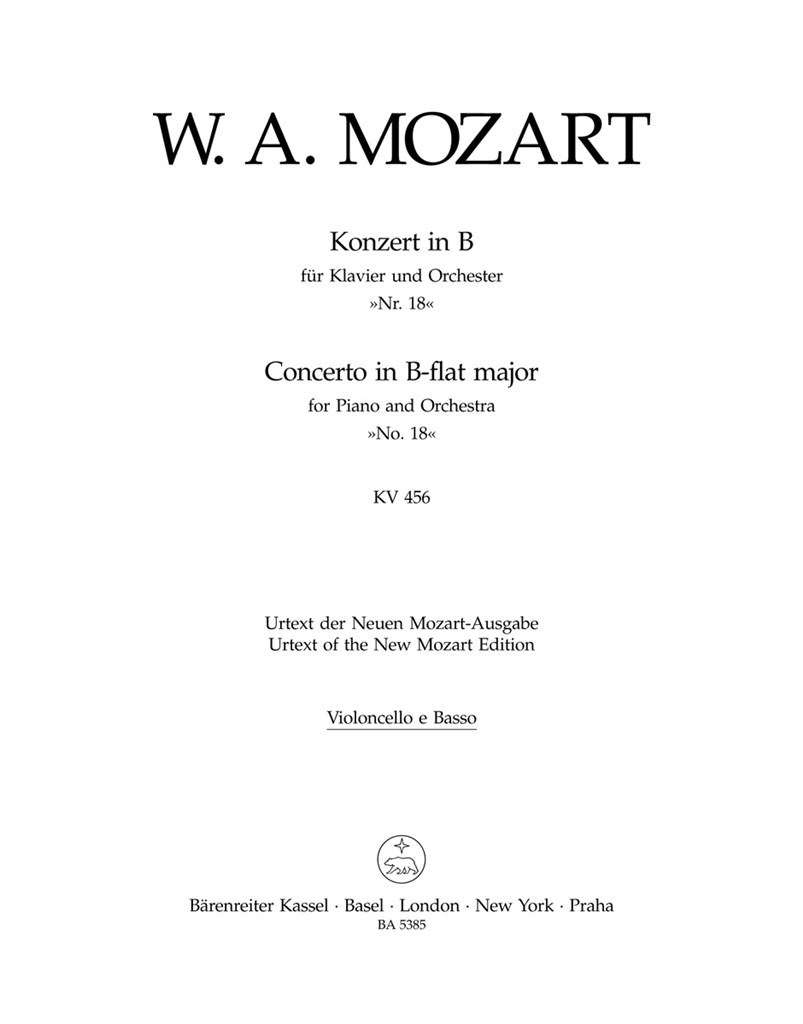 Concerto for Piano and Orchestra No. 18 in Bb major K. 456