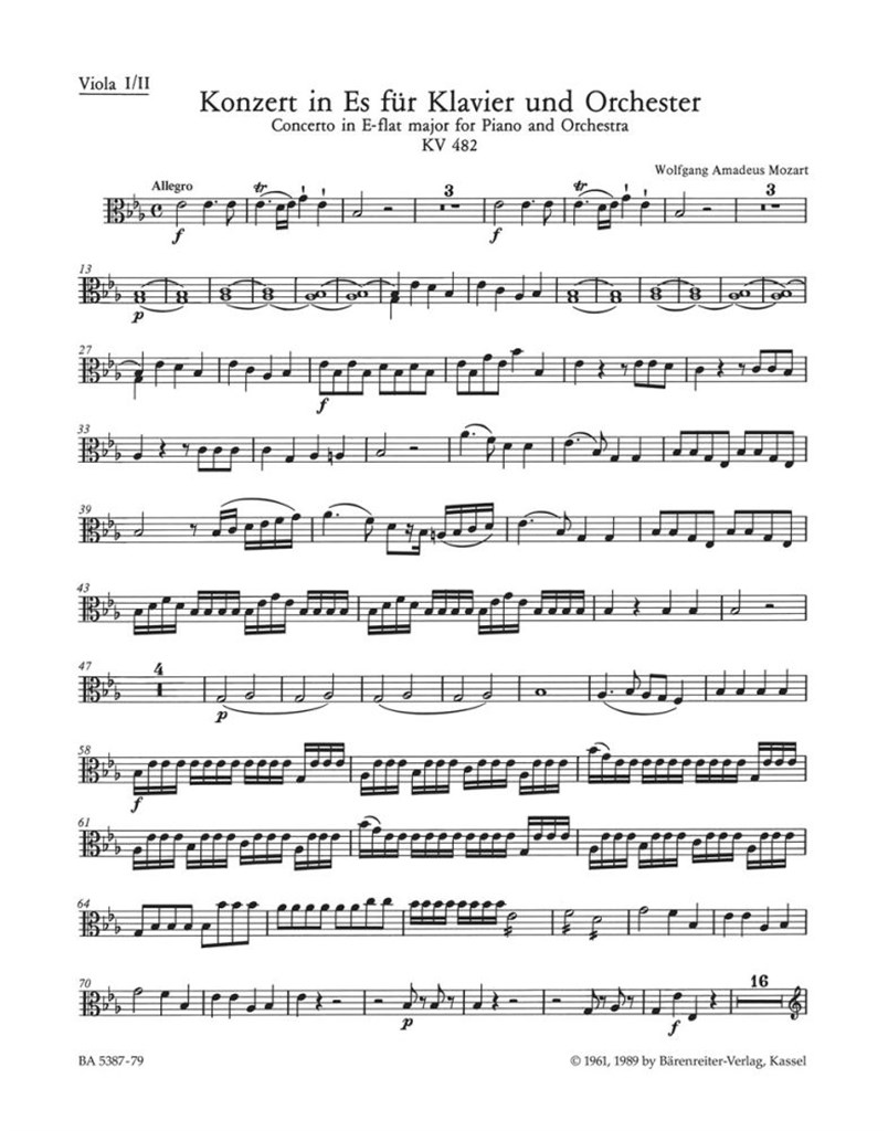 Concerto for Piano No. 22 in Eb major