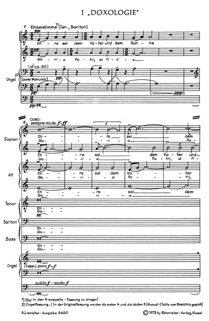 Kleine deutsche Messe (Missa brevissima)