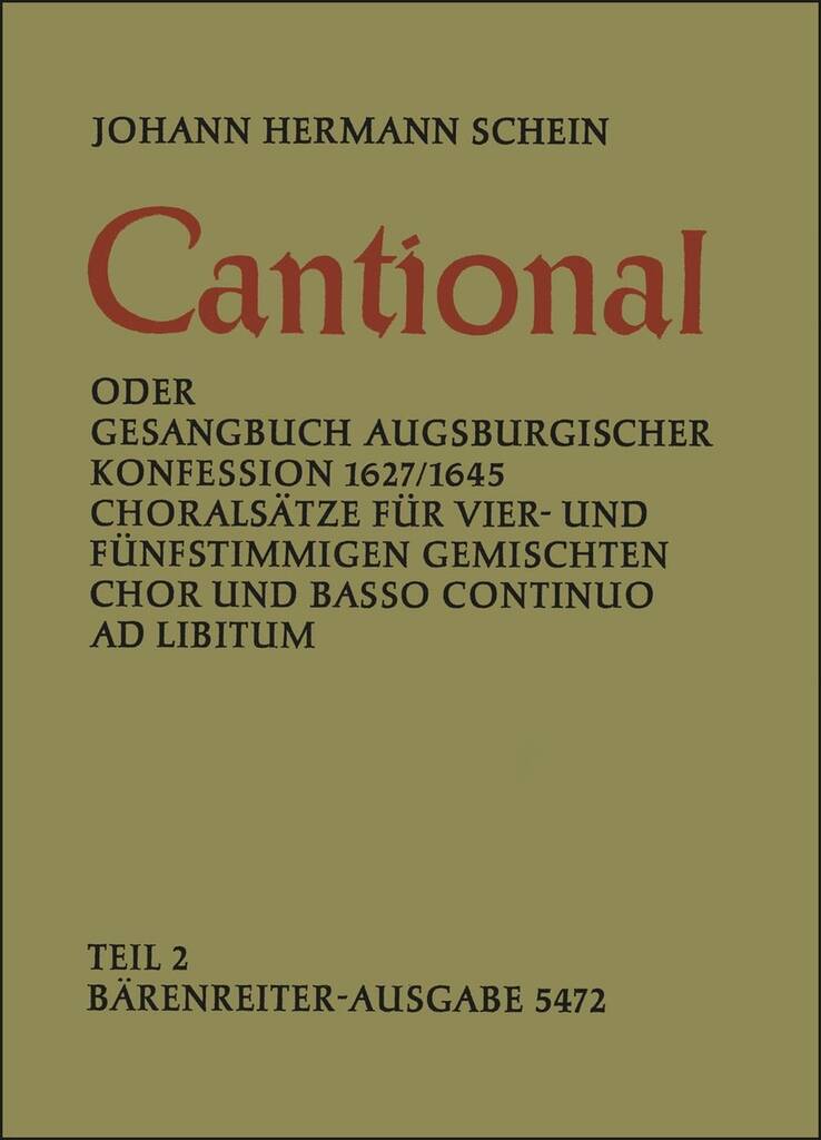 Cantional Augsburgischer Konfession 1627/1645 Bd 2