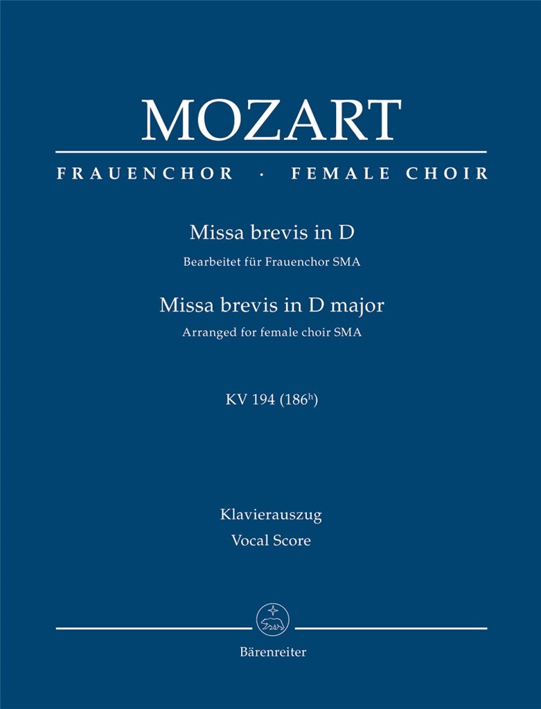 Missa Brevis D Major Kv 194 (186H)