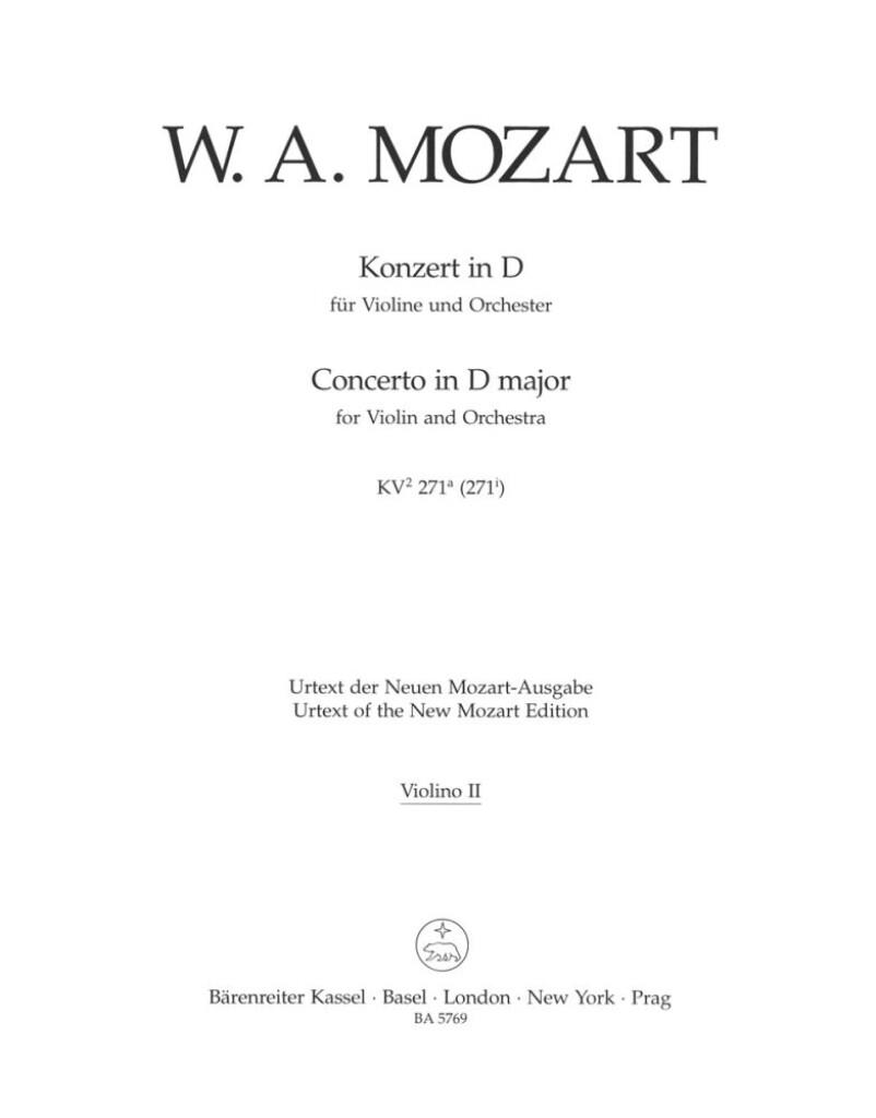 Concerto in D Major 271a (271i)