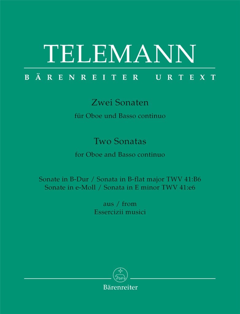 Two Sonatas for Oboe and Basso continuo