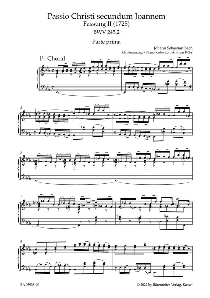 St. John Passion BWV 254.2