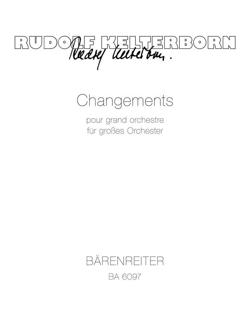 Changements pour grand orchestre