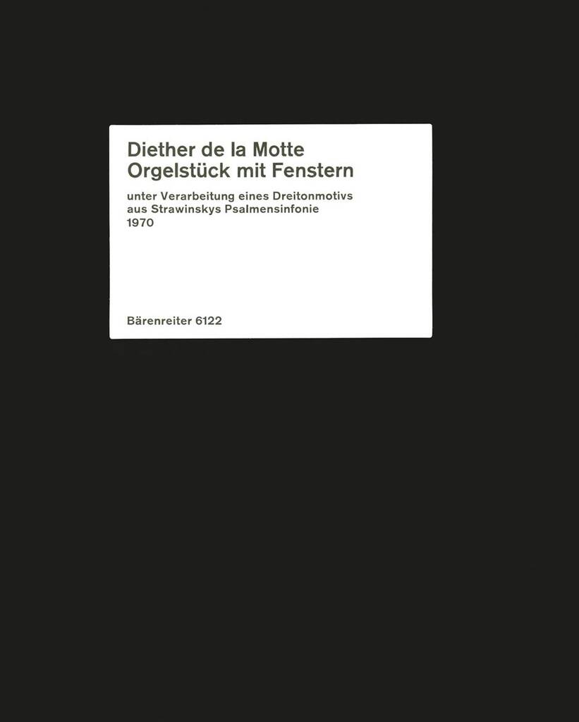 Orgelstueck mit Fenstern