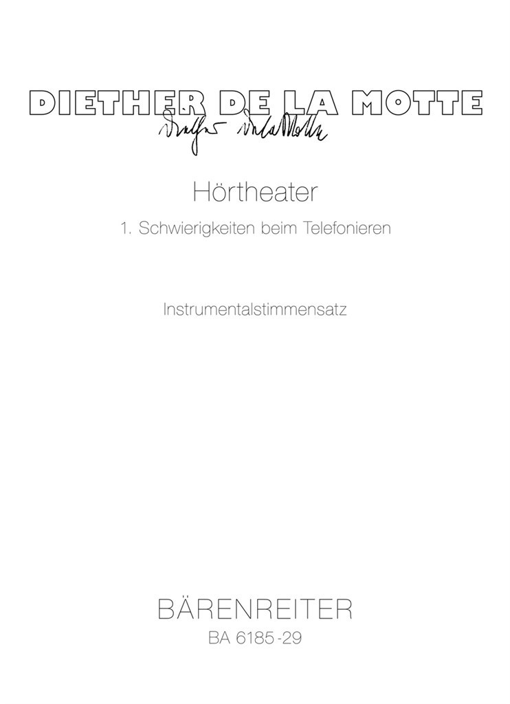 Hortheater 1: Schwierigkeiten beim Telefonieren