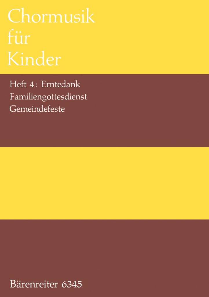 Chormusik fur Kinder, Heft 4