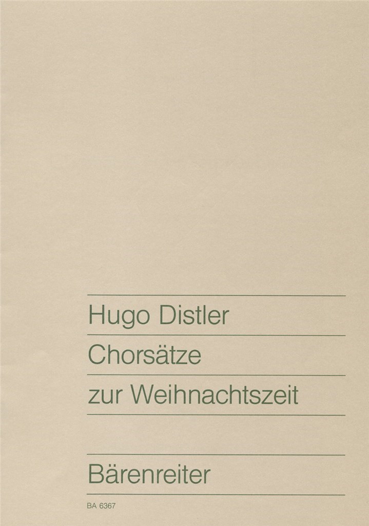 Chorsatze zur Weihnachtszeit