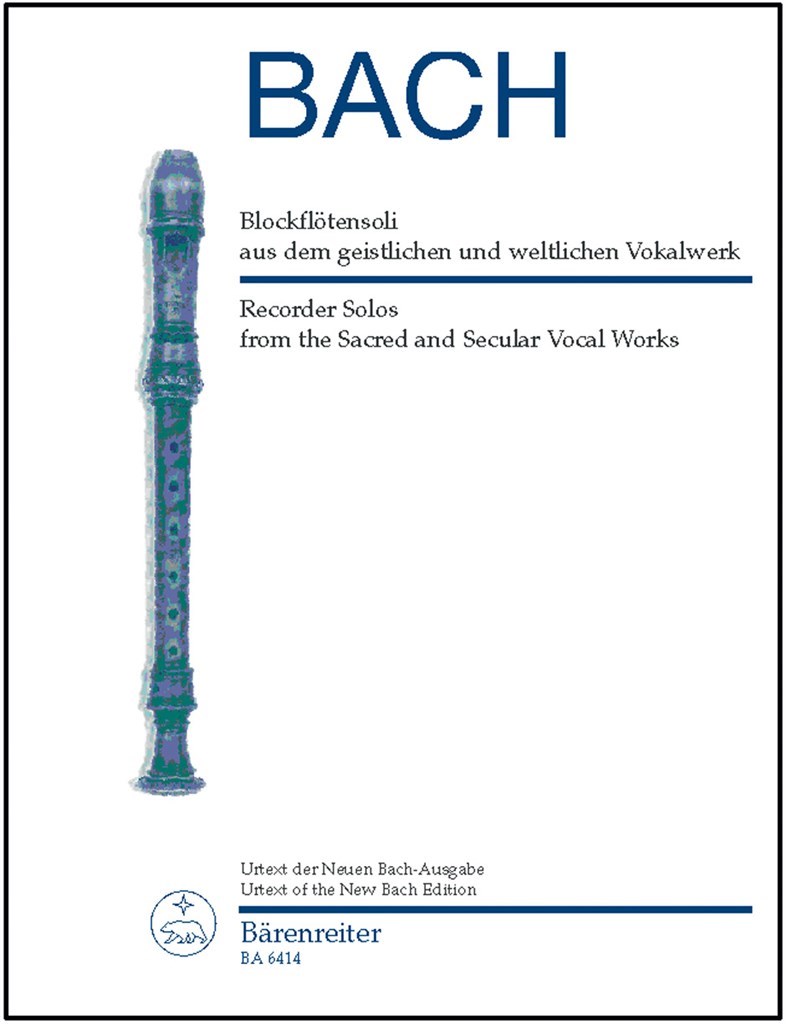 Recorder Solos Sacred Vocal Works