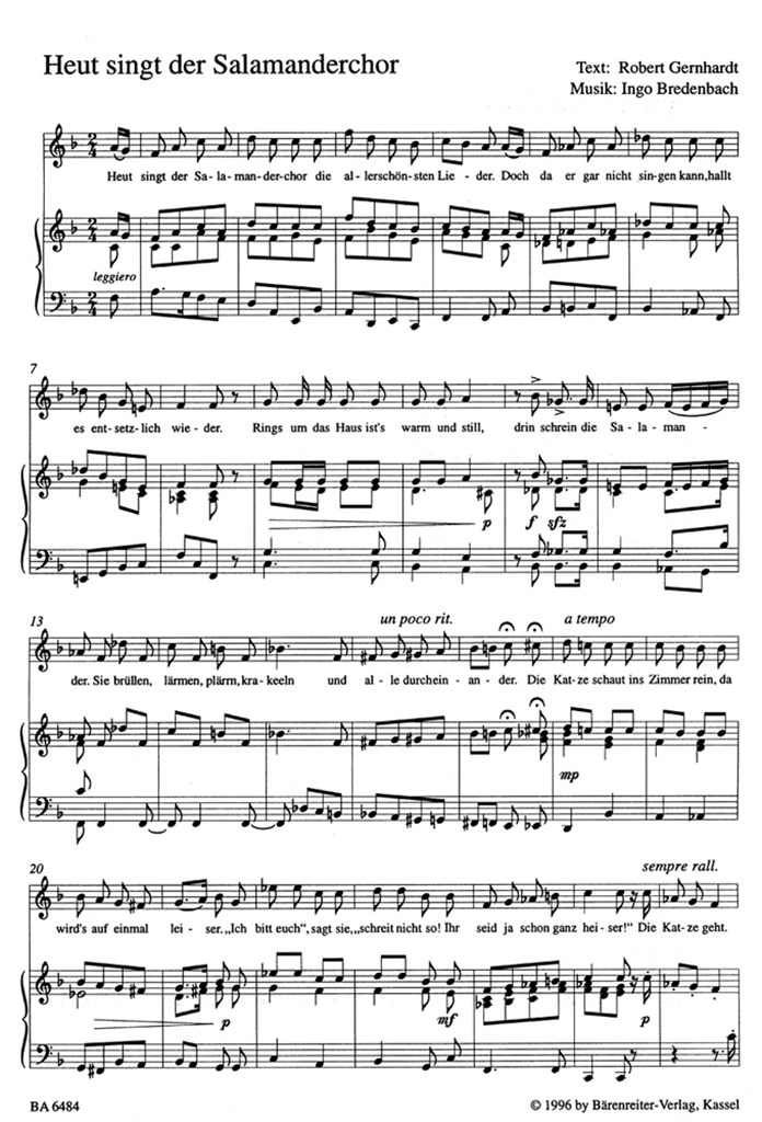 Heut singt der Salamanderchor
