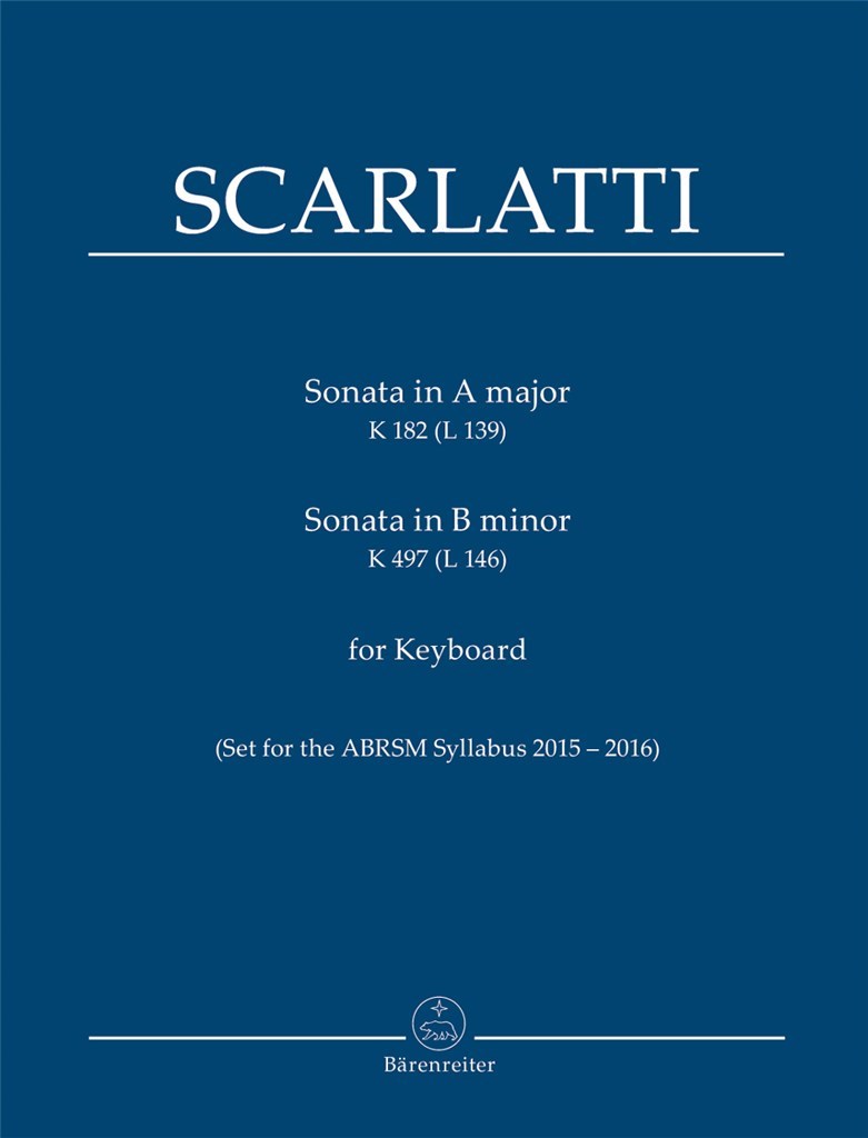 Sonatas Amaj Kp182, Bmin Kp497 Piano
