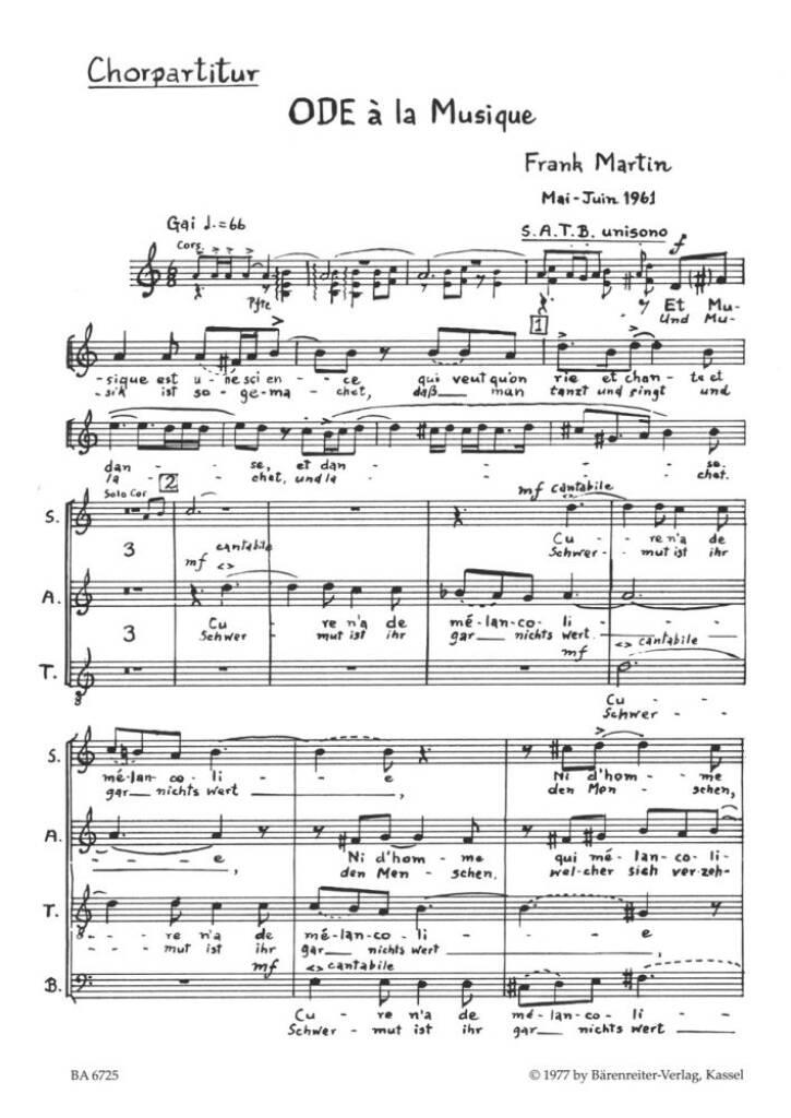 Ode a la Musique
