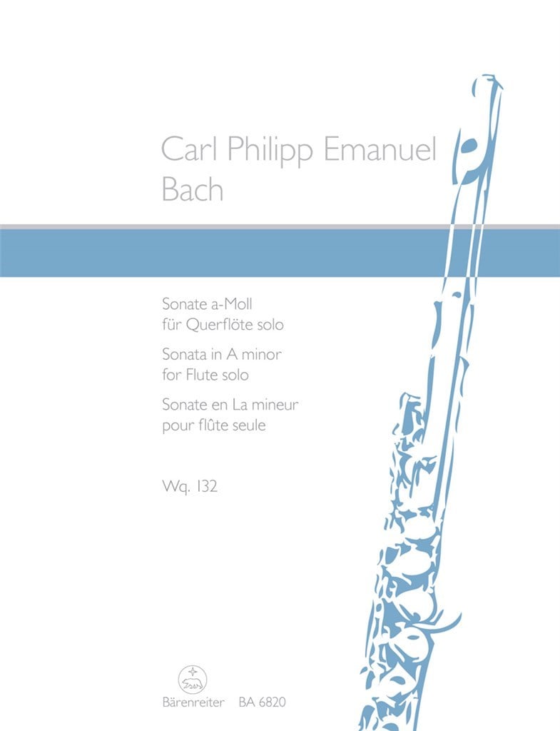 Sonata for Solo Flute A minor Wq 132