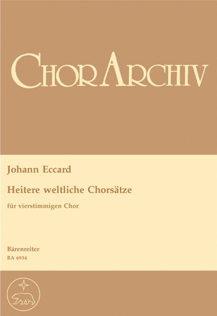 Heitere weltliche Chorsatze for four part Choir