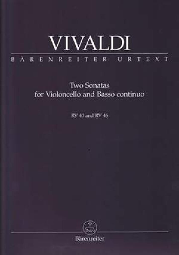 Two Cello Sonatas RV 40 & 46