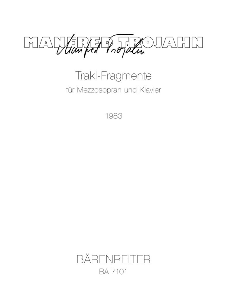 Trakl-Fragmente