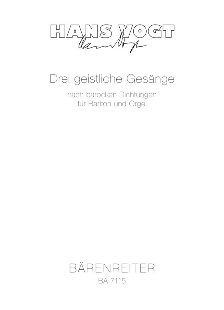 Drei geistliche Gesange