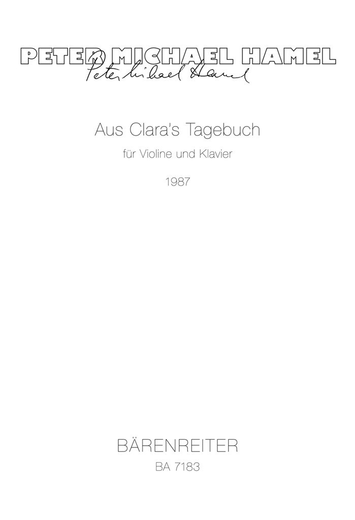 Aus Claras Tagebuch