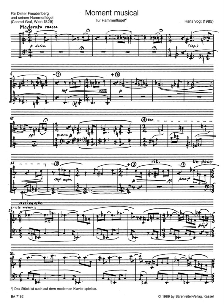 Moment musical for Piano