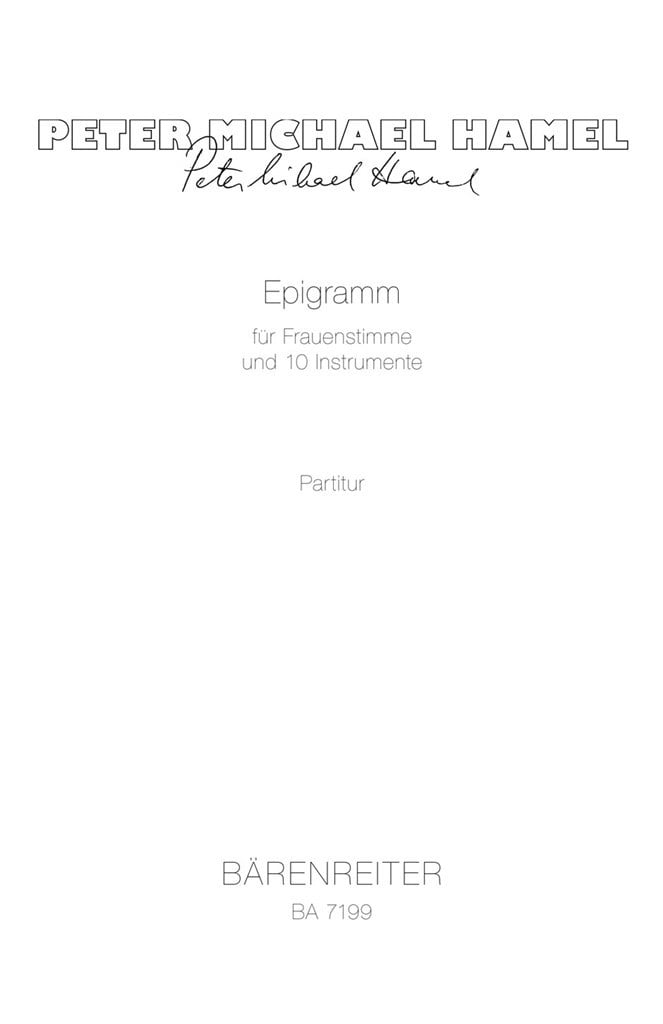 Epigramm