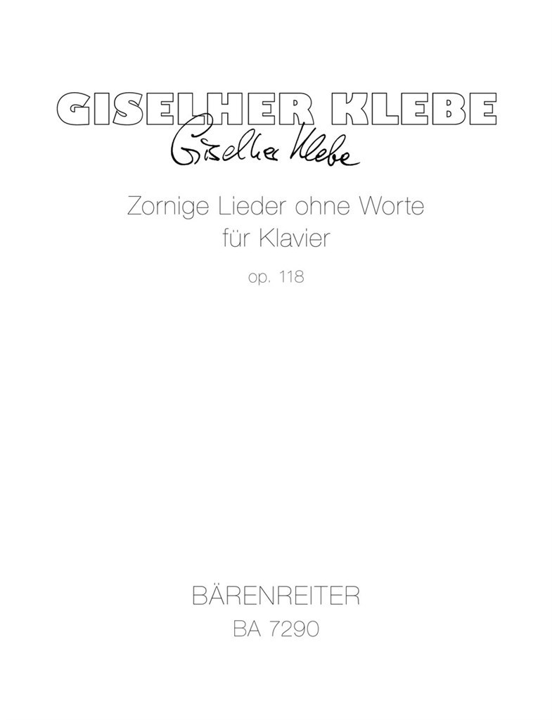 Zornige Lieder ohne Worte