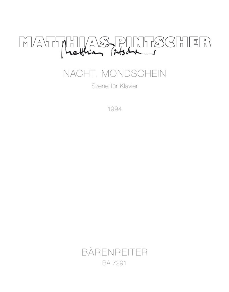 Nacht -Mondschein.