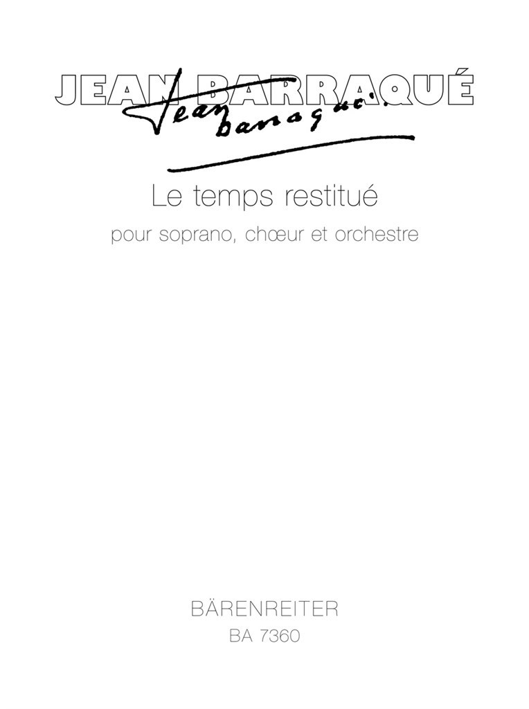 Le temps restitue