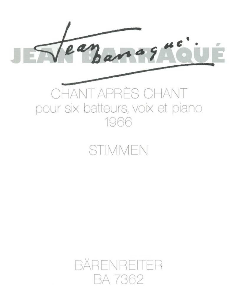 Chant apres chant