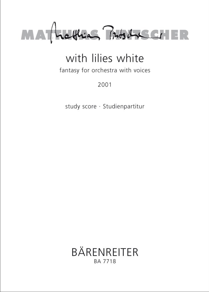 with lilies white