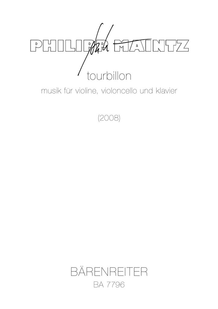 tourbillon. musik fur violine, Cello & klavier