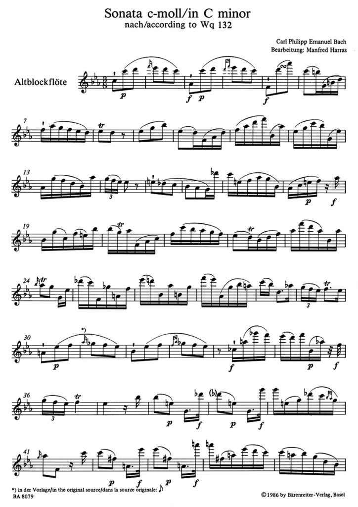 Sonate C Wtq132