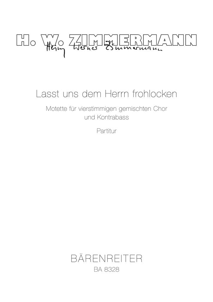 Lasst uns dem Herrn frohlocken