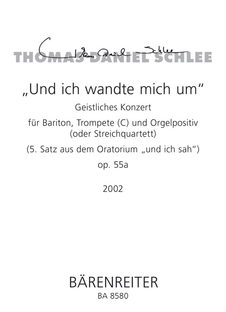 Und ich wandte mich um