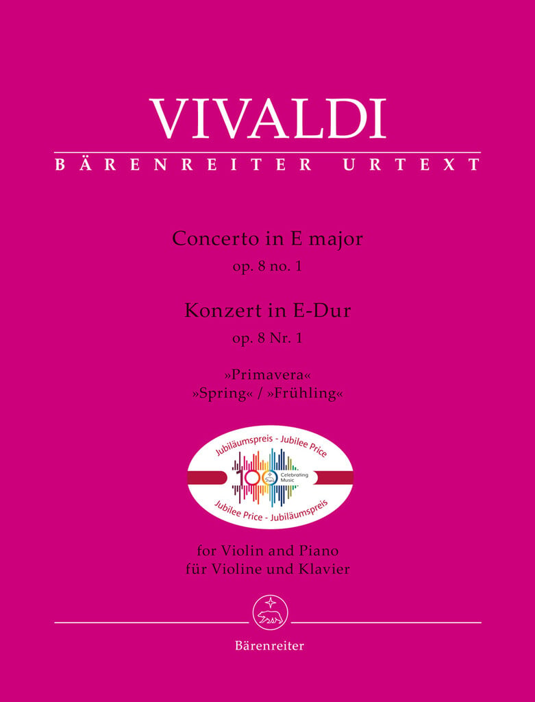 Concerto for Violin and Piano E major op. 8, No. 1
