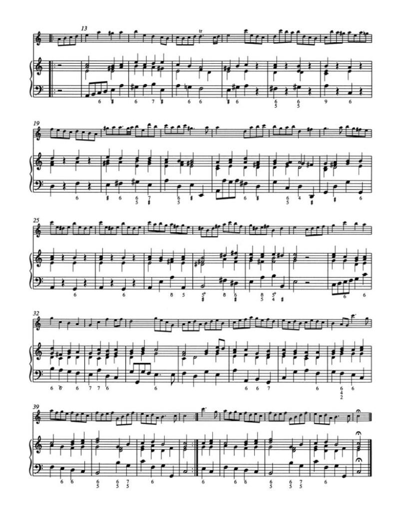 Sonata for Flute and Basso continuo C major