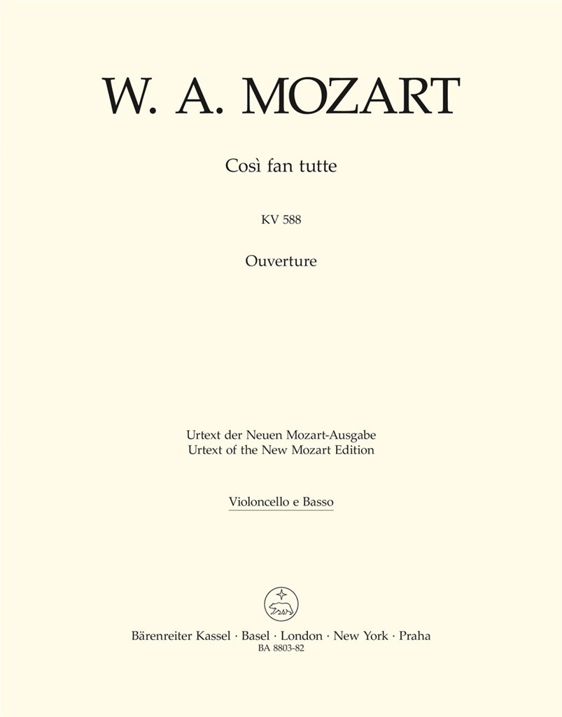 Ouverture zu Cosi fan tutte