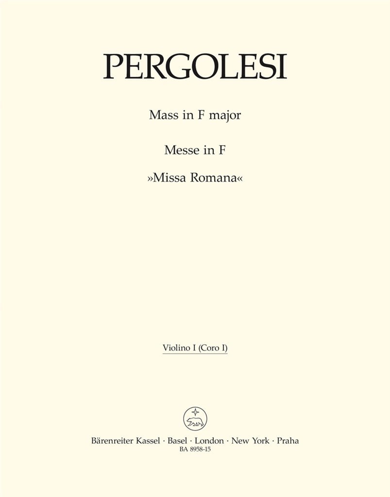 Mass in F major - Missa Romana