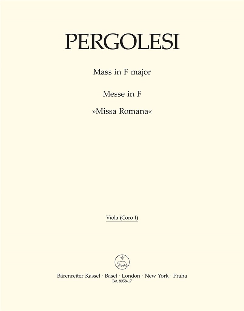 Mass in F major - Missa Romana
