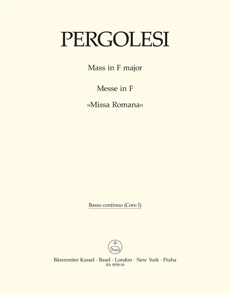 Mass in F major - Missa Romana