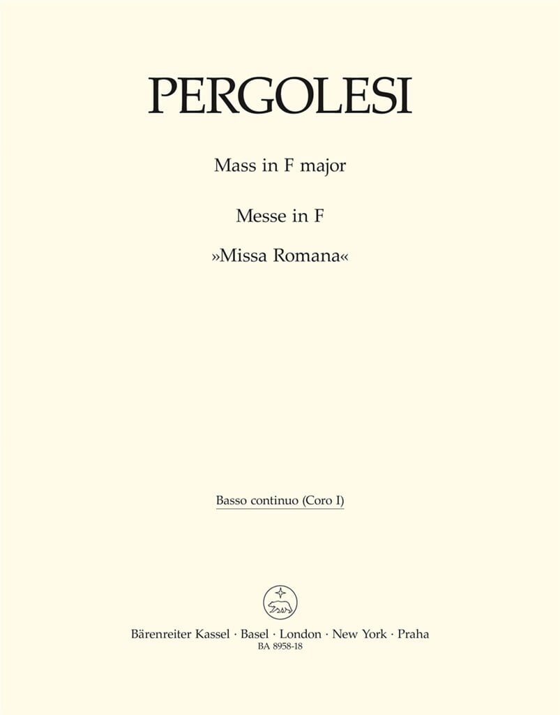 Mass in F major - Missa Romana
