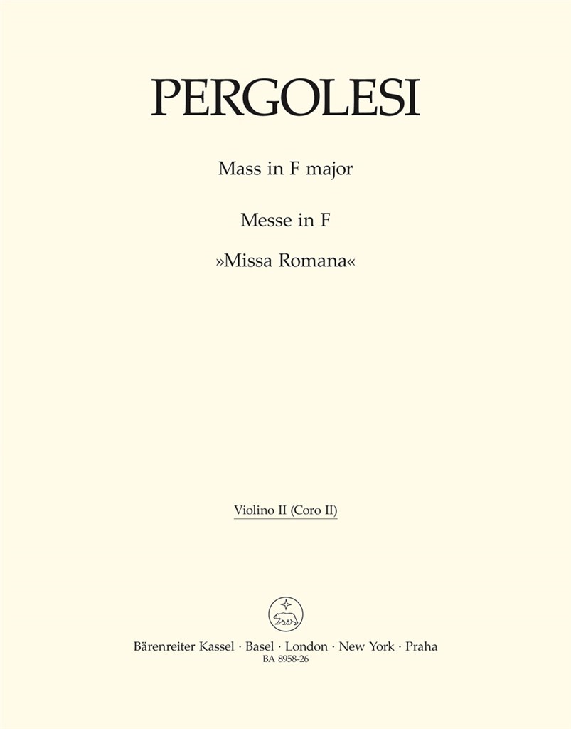 Mass in F major - Missa Romana