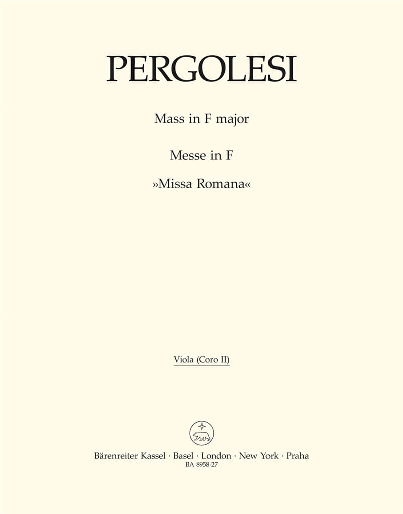 Mass in F major - Missa Romana